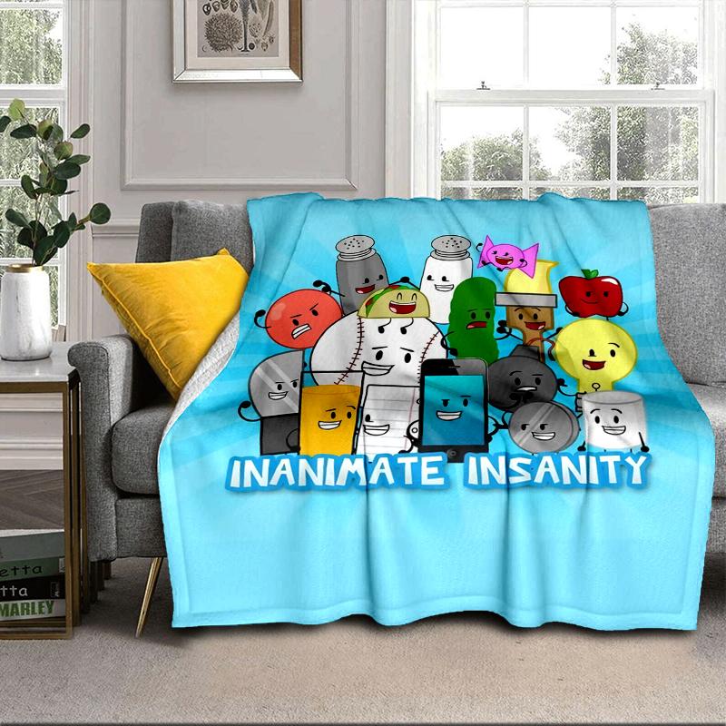 Colorful Dream Island Collage Blanket Flannel Blanket for bed, sofa, Camping, Hiking, Picnic Essentials, gift for family Fan gifts