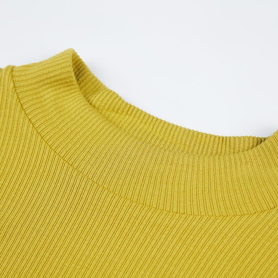 ZIRUNKING Women Long Sleeve Slim Knitted Turtleneck Sweater Jumper Solid Pullover Tops Autumn Winter