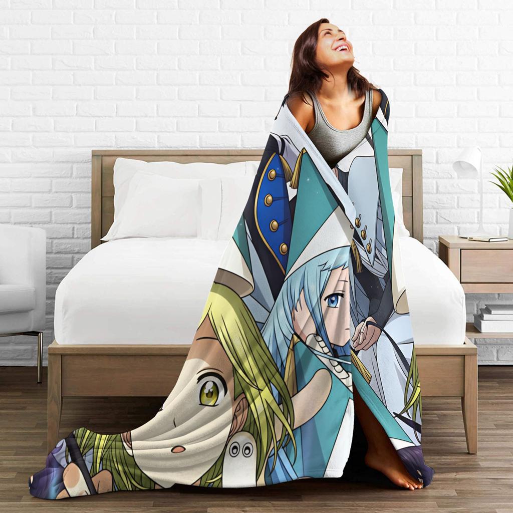 Witch Hat Atelier Blankets Super Warm Pattern Plush Throw Blanket For Couch Chair Sofa Bed Travel Flannel Bedspread Bed Cover