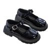 Girls' Leather Shoes British Style Princess Shoes 2025 Spring and Autumn New Black Soft-soled Children's Performance Shoes Mary Jane Single Shoes
