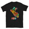 Peru Mapa Colorful Awesome Graphic Peruvian Pride Short-Sleeve Unisex T-Shirt
