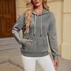 Women's Striped Long Sleeve Hoodie Casual Loose Fit with Pocket Pullover Top