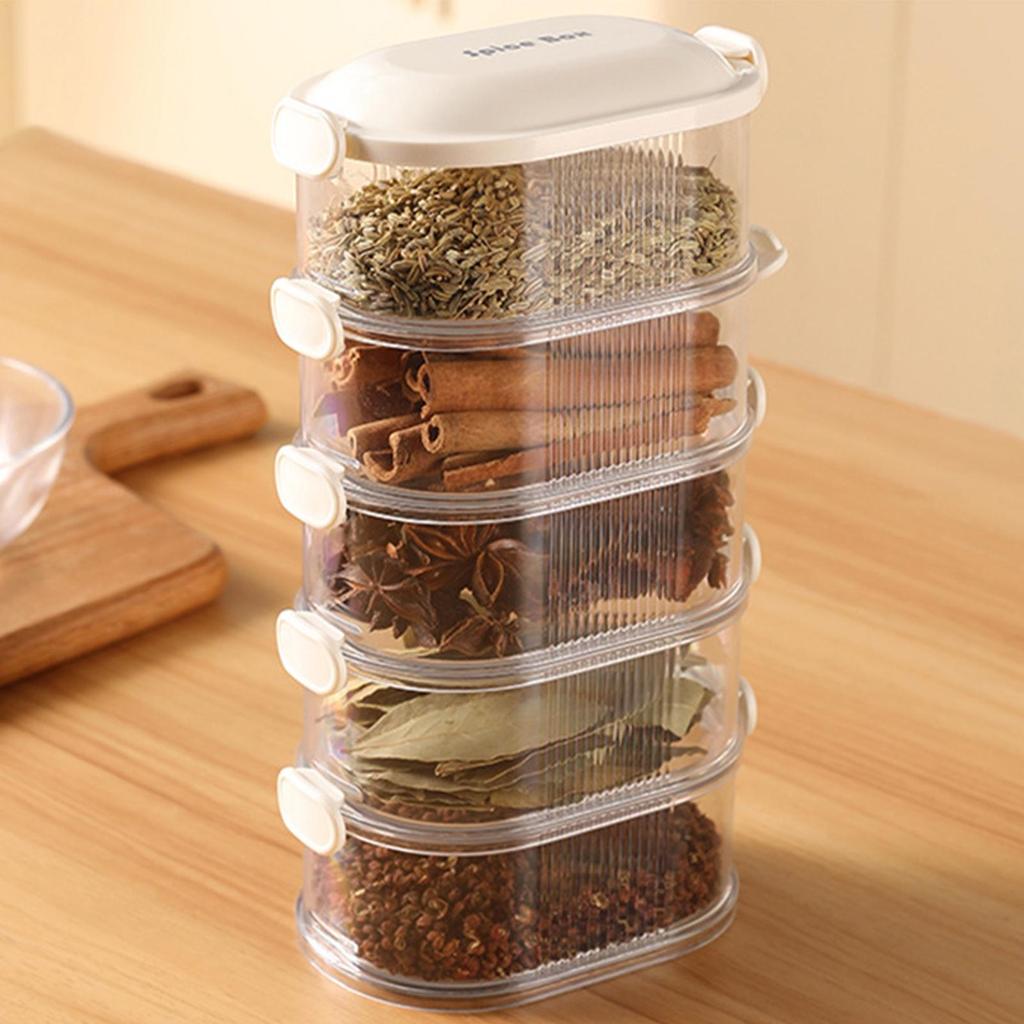 Food Storage Containers Stackable Space-Saving Canister Pantry Organization Box for Family Gathering Picnic Kitchen Party