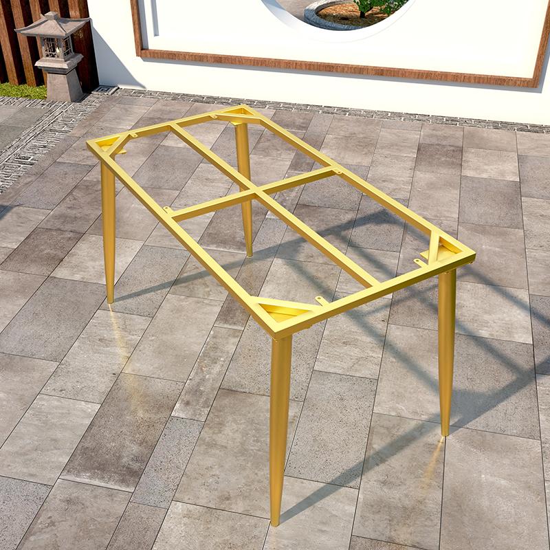 Light Luxury Wrought Iron Table Legs Rock Board Marble Large Board Dining Table Simple Table Foot Metal Frame