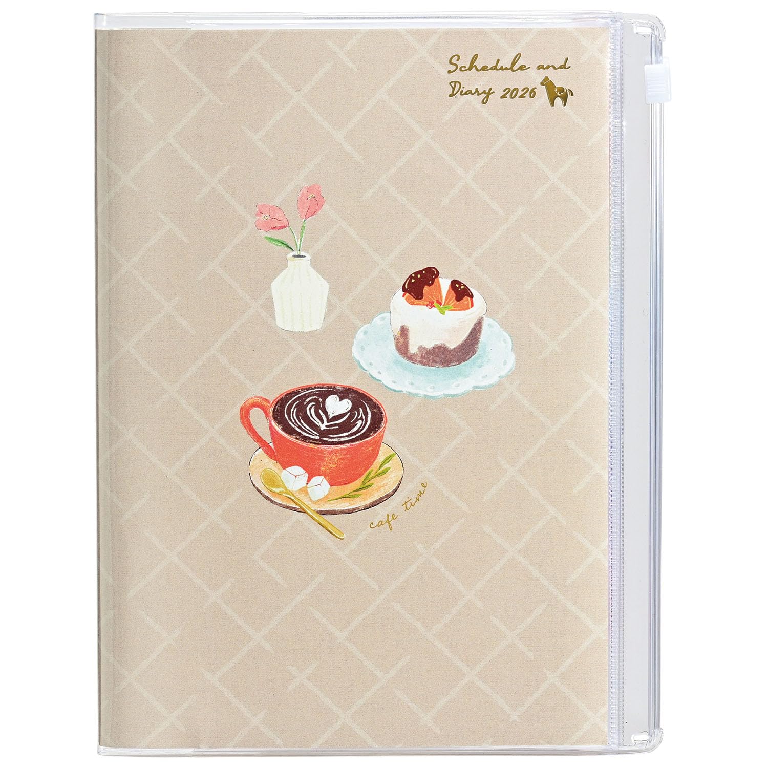 

Kutsuwa Family + Household Accounting Planner, 2026, B6, Weekly, Monday Start, Cafe no Hitotoki (Café Time), 143SHB, December 2025 Start