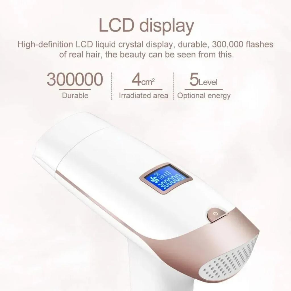 IPL Laser Epilaator 400000 impulssi Karvaeemaldusmasin LCD-ekraan T001i Püsiv Bikiinitrimmer Elektriline Depilaator