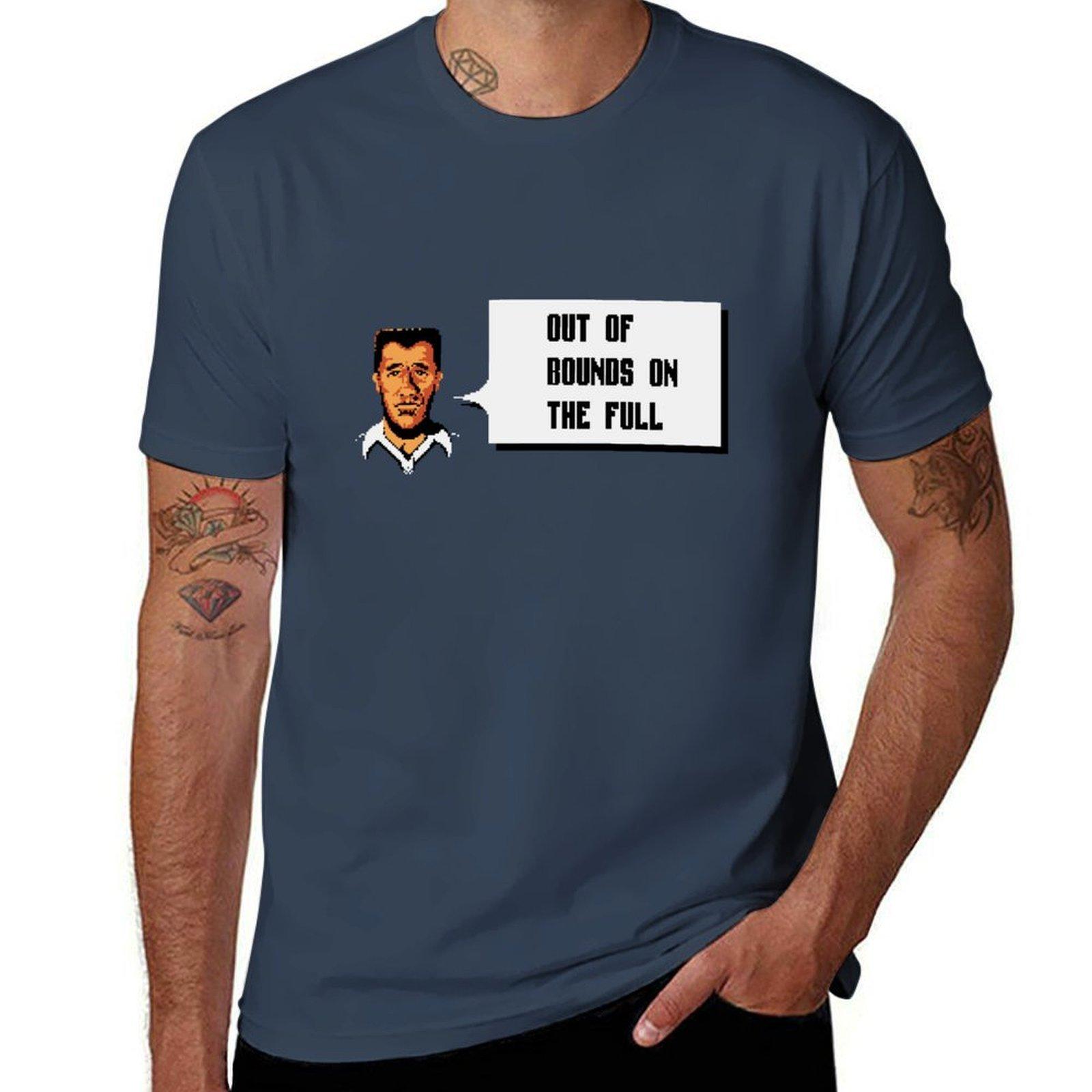 Out Of Bounds Tshirt Simple Line Art Print Tee S