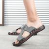 Large Size Fashion All-match Casual Slippers Summer Cool and Comfortable Basic Men's Slippers Non-slip Breathable Male Sandals