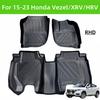 RHD TPE Car Floor & Trunk Mats for 14-23 Vezel/XRV/HRV