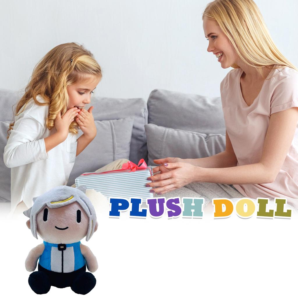 Plysjdukke, leketøysgave, tegneserie, filledukke for barn, gavepute for barn