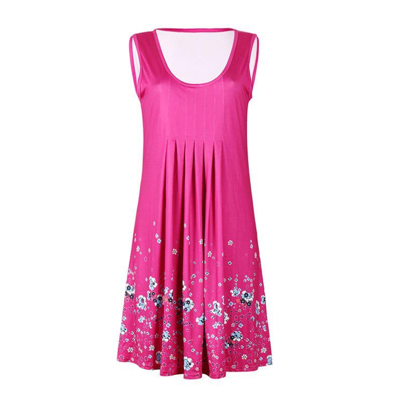 Elegant Womens Summer Boho Floral Short Midi Dress For Cocktail Evening Parties