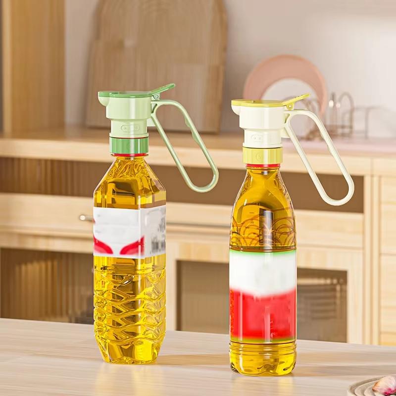 1PC Water Bottle Cap Cold Sealed Beverage Kettle Deflector Bottle Deflector with Handle Portable Beverage Oil Bottle Caps