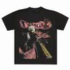 Devil May Cry 2 Dante Camiseta Retro de Ação para Homens Mulheres Camiseta Gráfica Vintage Hack and Slash Streetwear