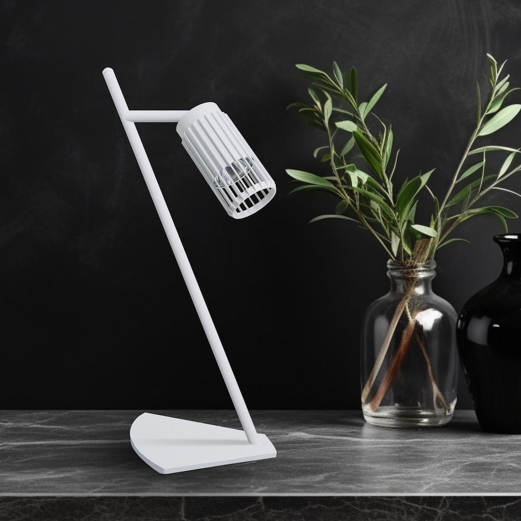 Lampa Biurkowa Vertical 1 Gu10 Biały Alu Milagro Ml0309
