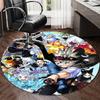 Personalized Black Clover Round Chair Office Rug - Perfect for Mat, Office Chair & More - Ideal Gift for Birthdays and Holidays