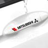 cyfmlu1 cydjfg1 Car Door Handle Scratch Protection Sticker Door Handle Sticker Logo Style For Mitsubishi Space Star Lancer Outlander ASX Pajero