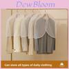 Peva Wardrobe Dust Cover For Clothes With Waterproof Protection For Home Storage