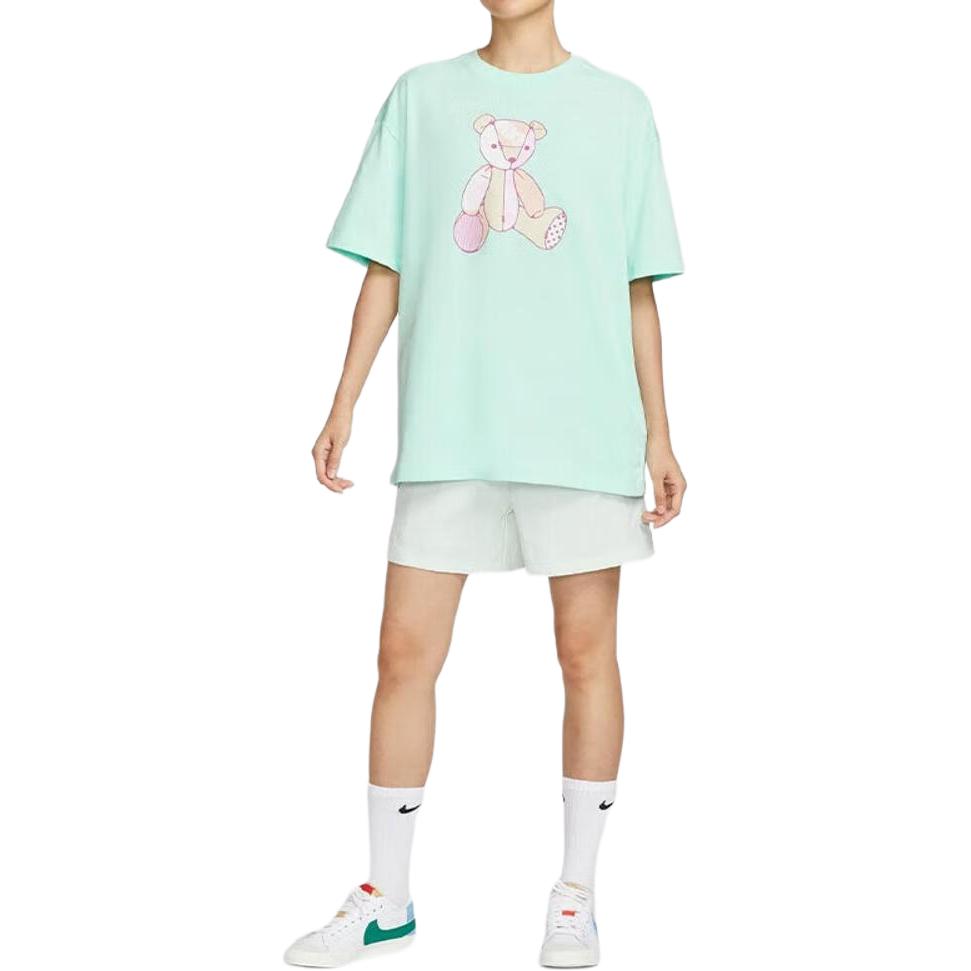 Nike Breathable Casual Fashion Round Neck Short Sleeve Drop Shoulder T-Shirt Women Tops IM3380-353