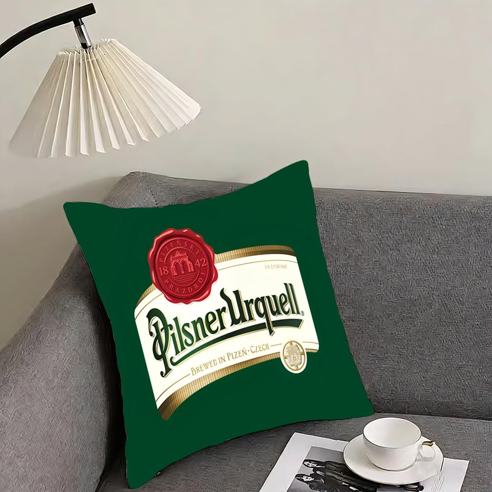 Beer PPilsner UUrquell Cushion Cover Elegant Comfort Pillowcase Sofa Bed Doublesided Printed Invisible Zipper Home Decor