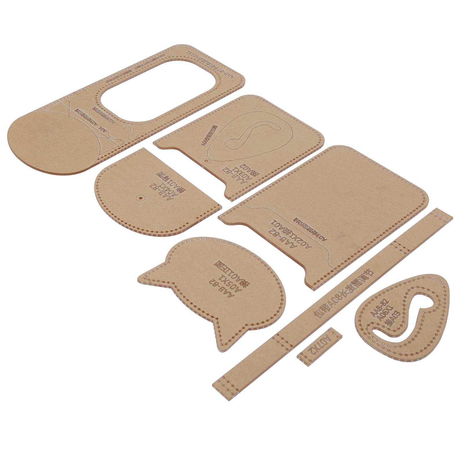 

Acrylic Template Durable Transparent Clear DIY Wallet Stencil for Decorative Pendant Phone Bag