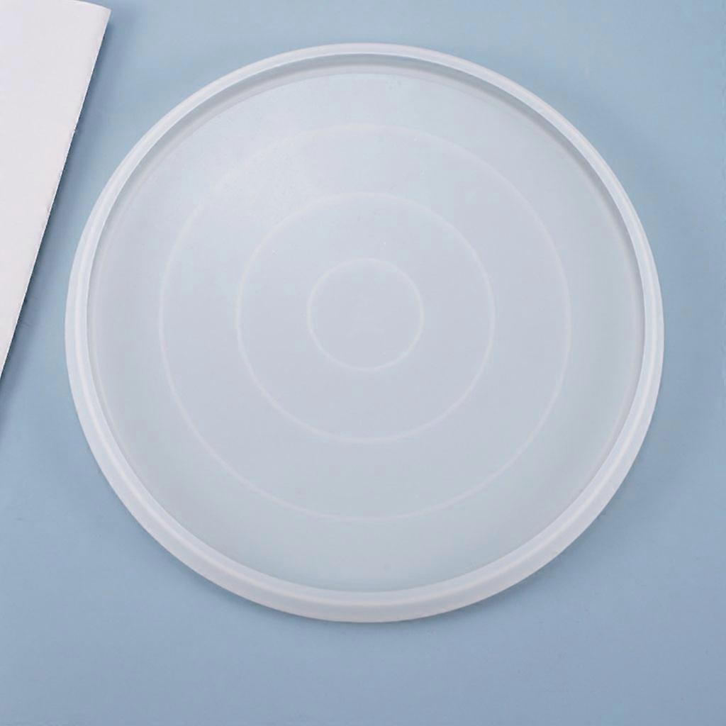 Handgemaakte Ronde Onderzetter UV Kristal Epoxy Hars Vormbakje Beker Onderlegger Gieten Siliconen Vorm Ambachten Serveerschaal Vorm Helder