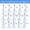 200 Stück Schnell durchbrennende Glas Sicherungen Sortiment-Kit 15 Werte Auto Sicherungen Sortiment-Kit 250V 5x20mm 6x30mm Glasröhren Sicherungen Fuses4