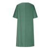 Women's Loose Casual Fashion V-Neck Solid Color New Dress