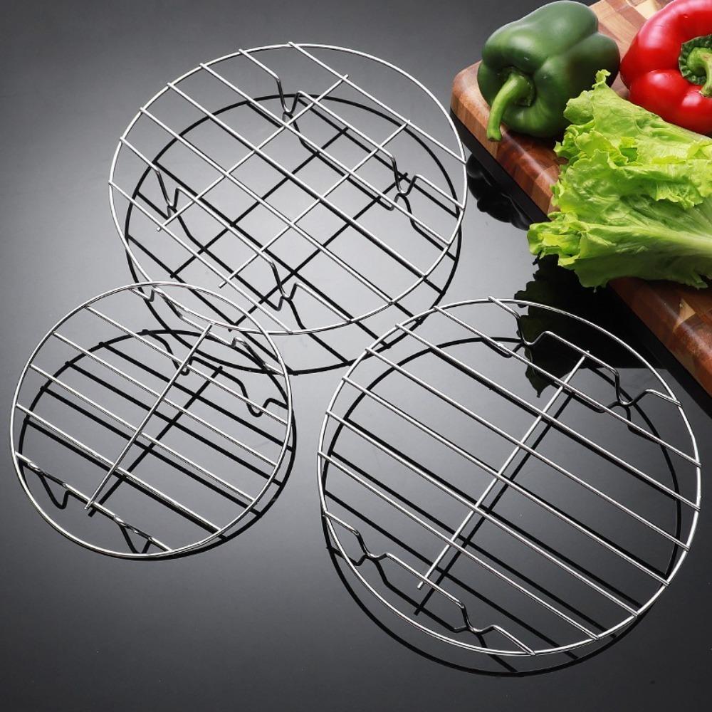 19cm Air Fryer Baking Rack Round Steamer Rack Durable Oven Grill Racks  for Cosori Gourmia Foodi