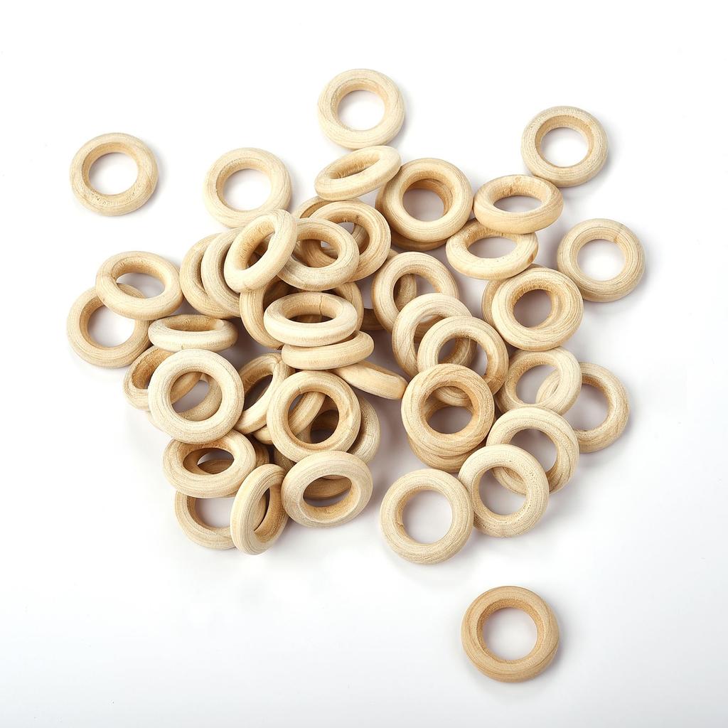 Holzring Kreis Naturholz DIY Handwerk Dekoration Baby Beißring Nagetier Beißring Montessori Spielzeug Ornamente Zubehör