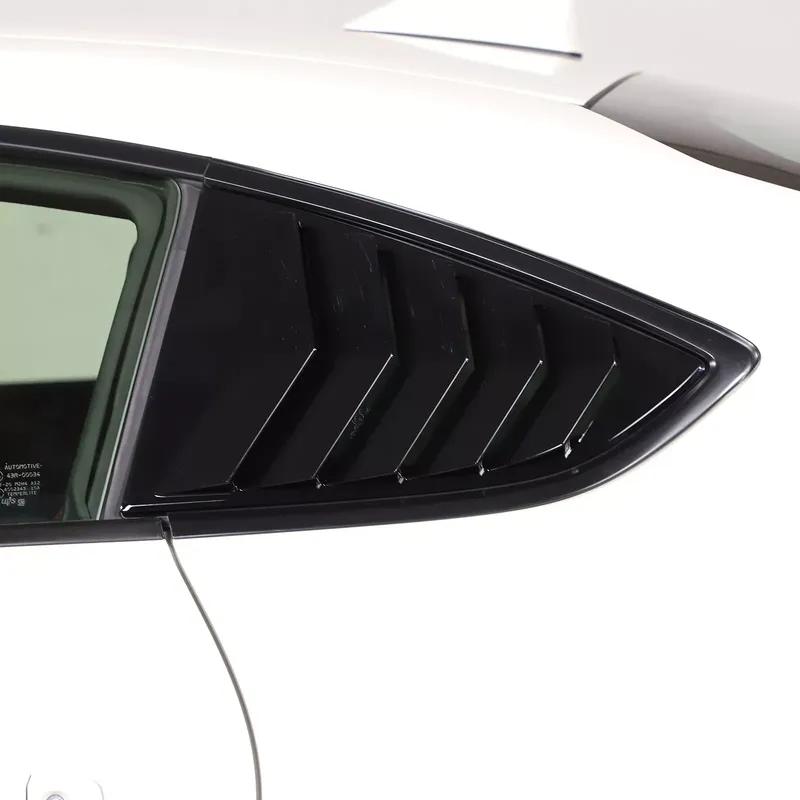 For Toyota GR86 Subaru BRZ -2025 Car Rear Louver Window Side Shutter Cover Trim Sticker Vent Scoop ABS Carbon Accessories