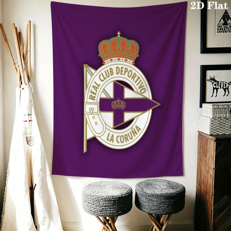 Deportivo de La Coruña Wall Tapestry Aesthetic Wall Hanging Printed Fabric Blanket Decorative Tapestries for Bedroom Living Room Home Decor