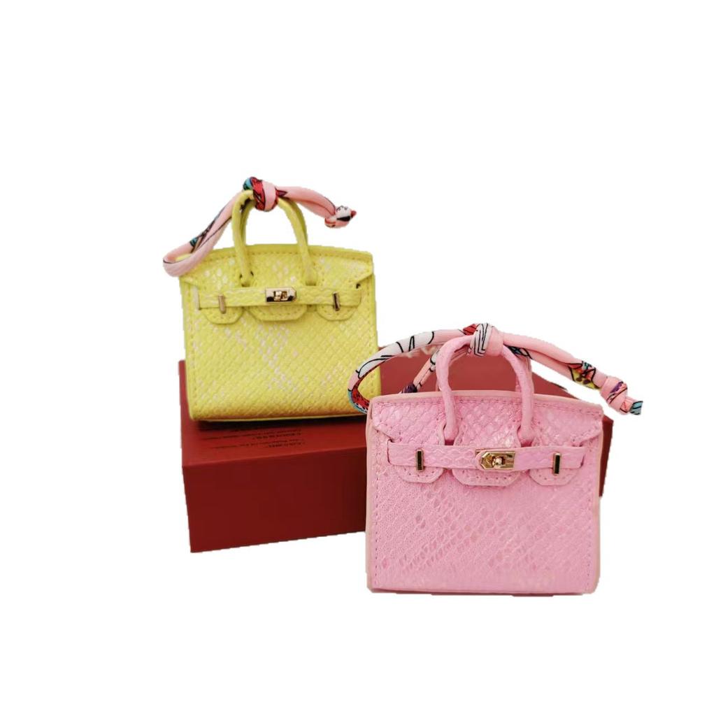 New Mini Platinum Bag Pendant Colorful Glitter Bag Pendant Cute Bag Pendant Headphone Lipstick Car Key