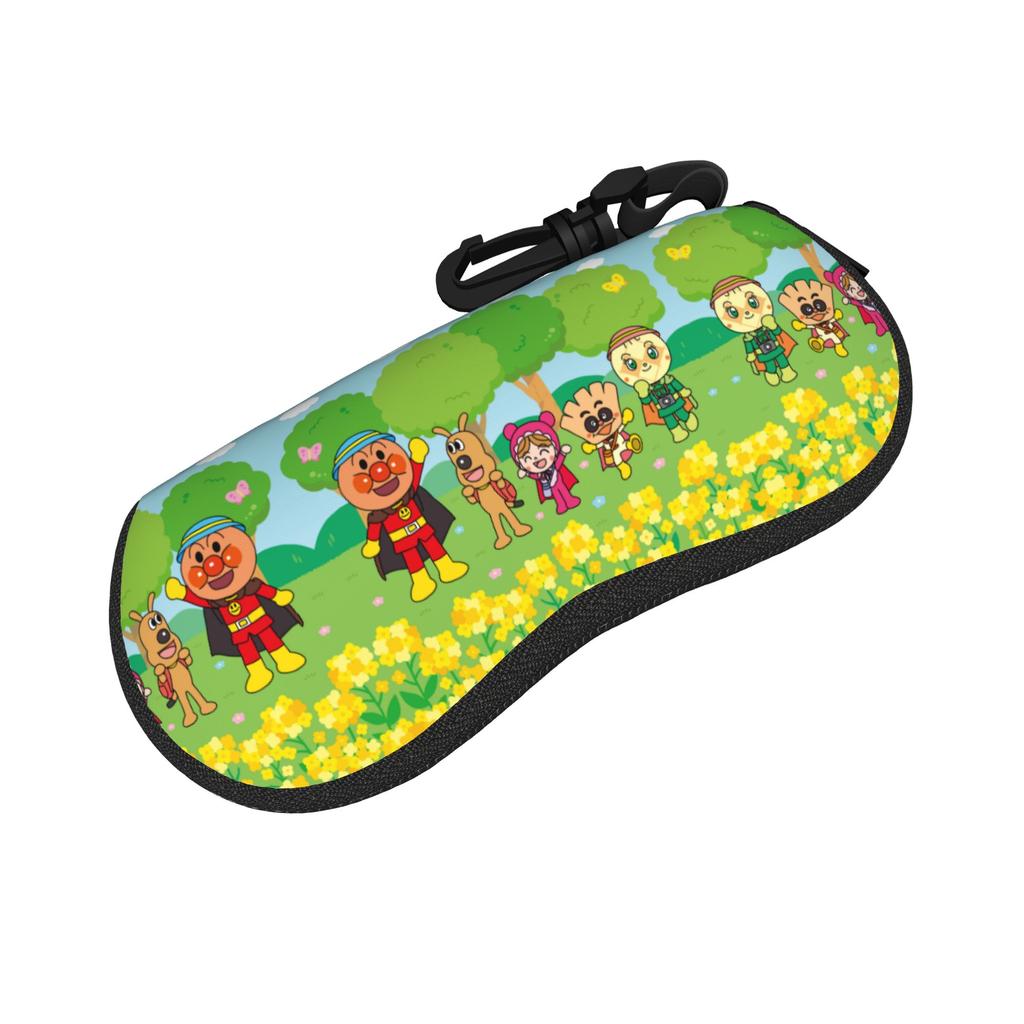 Custom Anpanman Animes Sunglasses Soft Case Neoprene Zipper Manga Shell Eyeglass Case Protective Box For Glasses