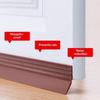 Door Bottom Seal Strip 1M Thickened Self Adhesive Silicone Soundproof Dustproof Easy Install for Apartment Door Gap Filler