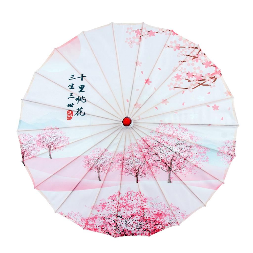 Chinese Oiled Paper Umbrellas Women Decorative Umbrellas for Costumes Photography Bridesmaids Party Scenery