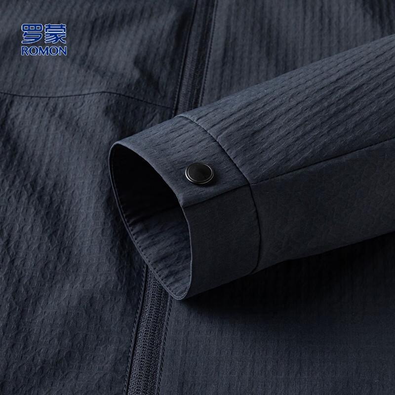 Romon Men's Business Casual Stand-Collar Jacket