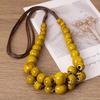 2pcs Vintage Bohemian Ceramic Necklace,Women's Everyday Fashion Necklace, Unique Gift for Family, Birthdays| Ethnic Style Necklace