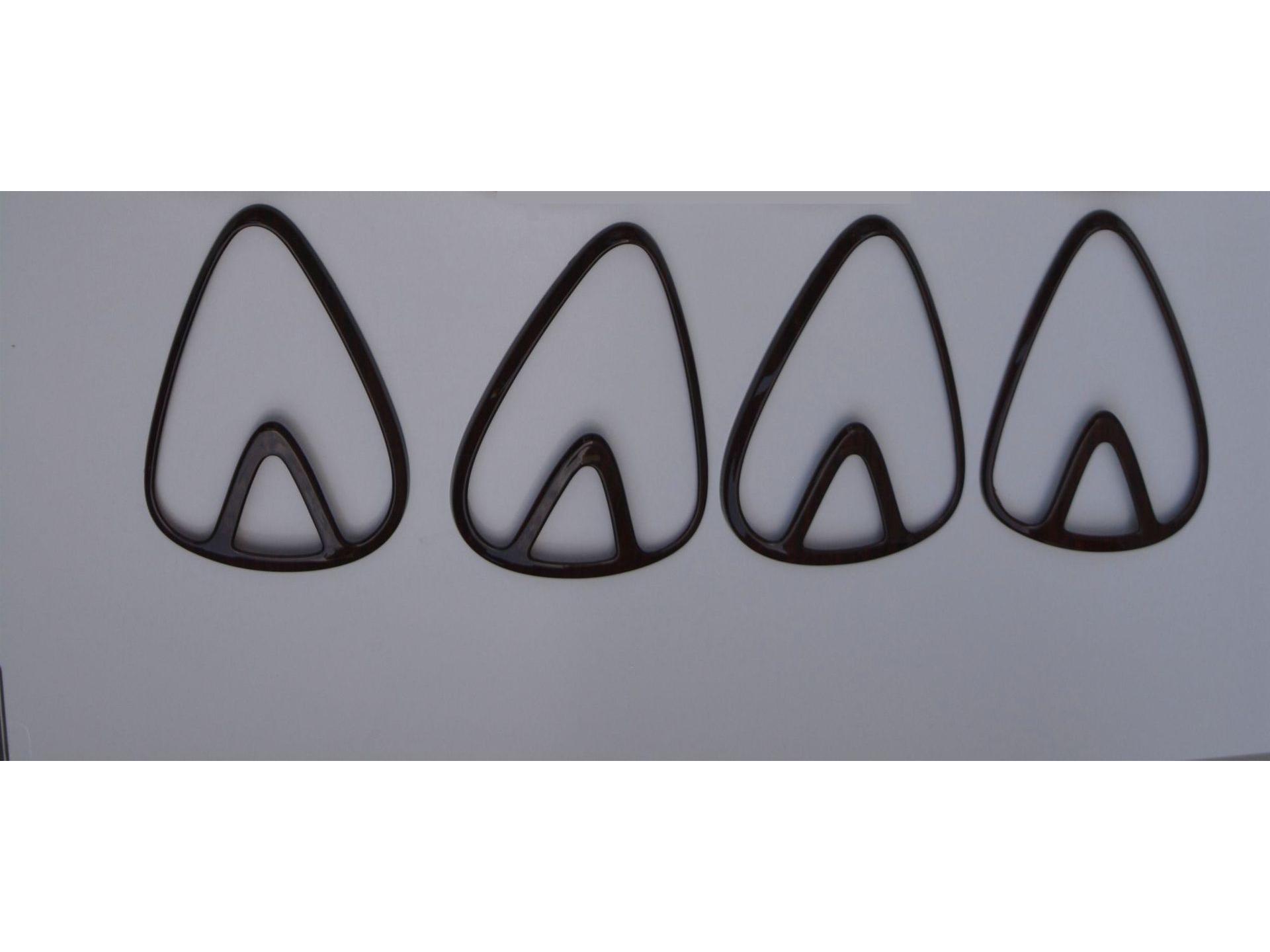 

Совместимое кольцо динамика двери для 2021 BYD Dolphin - Пользовательская аудио-крышка и декоративная накладка 4-piece door speaker ring set