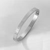 New titanium steel bracelet creative corrosion blessing grid pattern buckle couple bracelet stainless steel decoration