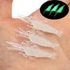 10PCS Appâts de Pêche Crevette Souple Lumineuse avec Hameçons pour Achigan Truite Poisson-chat