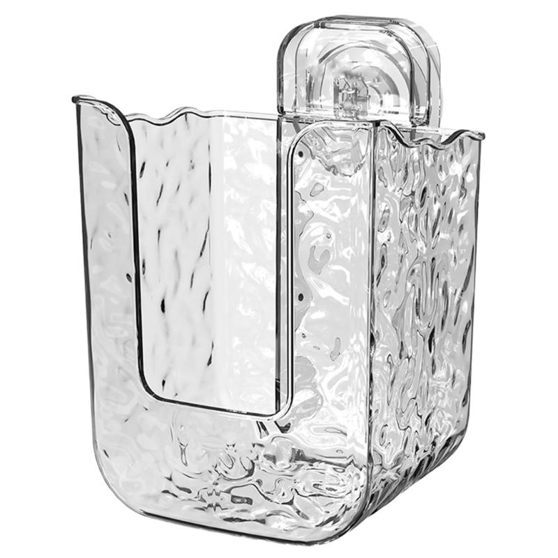 Wandmontierter Feuchttuchspender mit Saugnapf. Einfach zu installieren. Vielseitig einsetzbar. Aufbewahrungsbehälter in Küche und Bad.