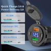 Digital Display Power Adapter Fast Charging Power Supply Portable Vehicle USB Charger  Truck