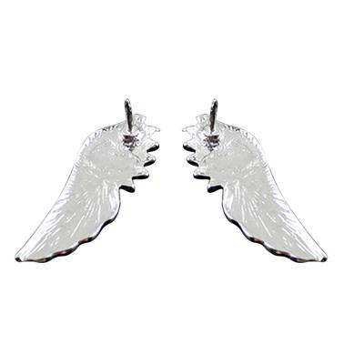 2 Pezzi Spilla Moda Forma Ala Accessori Gioiello Lucidi Spilla Lucida Forma Ala per Matrimonio