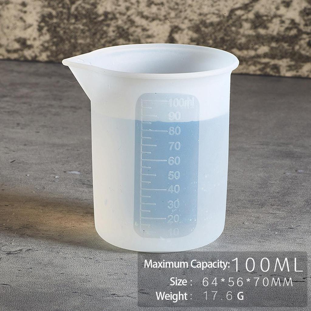 7PCS Drip Glue Diy Mixing Rod Dispensing Cup Measuring Cup Silicone Mold Glue Adjustment Tool