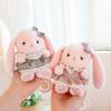 1316Cm Cute Pink Lop Rabbit Plush Backpack Charm Adorable Bunny Doll With Skirt Apron Kawaii Plushies Sweet Gift For Girls