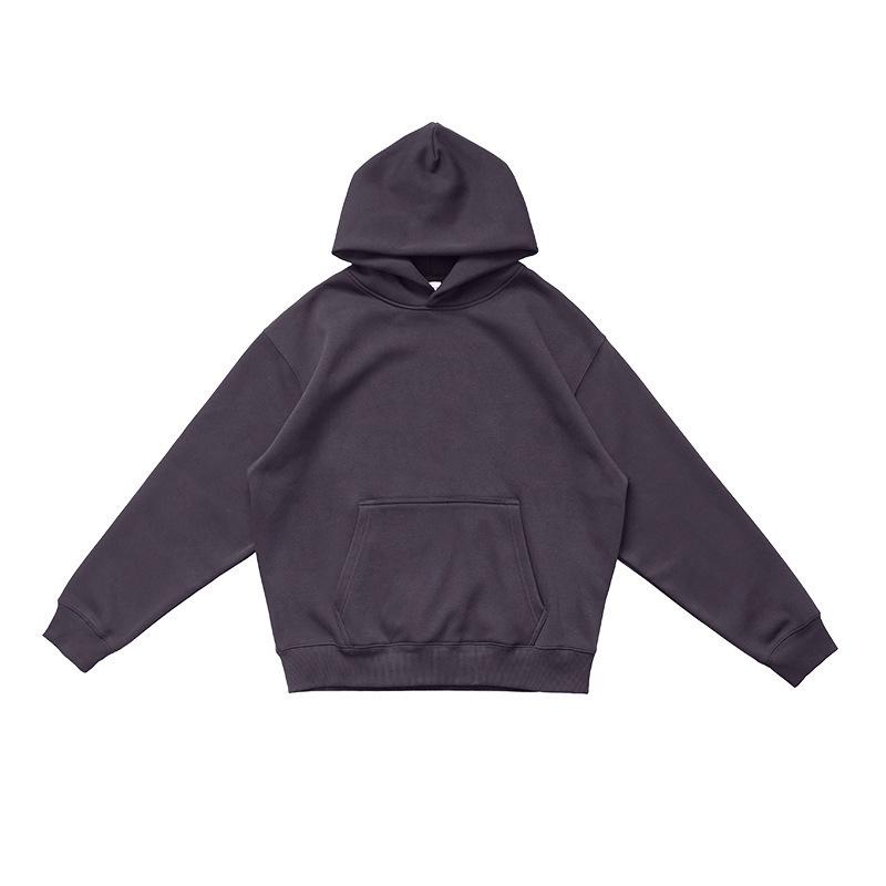 

Men s Winter Plus Velvet Thick Air Layer Hoodie, 500G Heavyweight, Teenager Size, In Stock S
