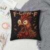 Funny F-Caw-F Chicken Fcawf Pillowcase Product Printed Cushion Cover Pillow Covers Home Decor Zippered Multiple Sizes