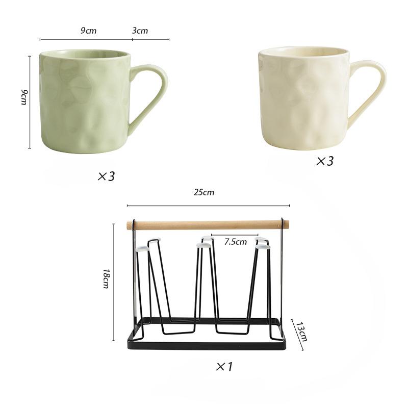 High Value Ceramic Water Cup Cream Wind Couple Cup Girls Creative Breakfast Coffee Cup