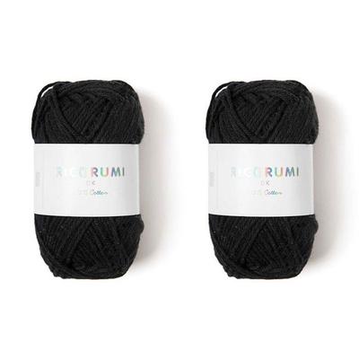 2 Balls of Cotton 57.5 M - Black