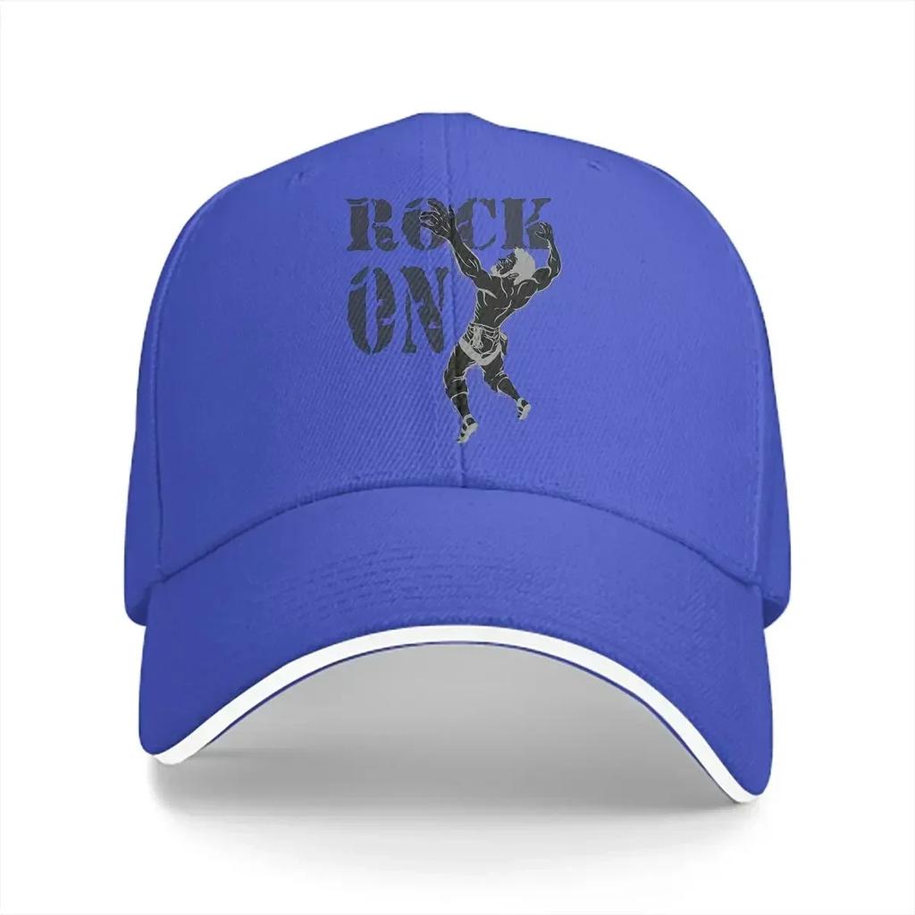 Tvättad herr basebollkeps Rock On Klätterdekal Trucker Snapback-kepsar Pappahatt Bergsklättrare Golfhattar